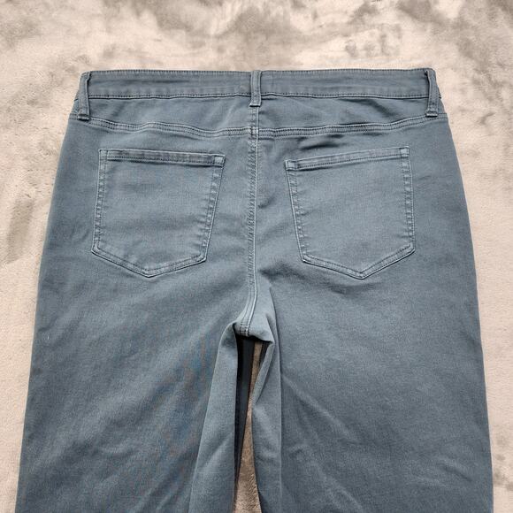 Maurices M Jeans Womens 18W Blue Tapestry High Rise Slim Straight Ankle Stretch - Picture 4 of 13